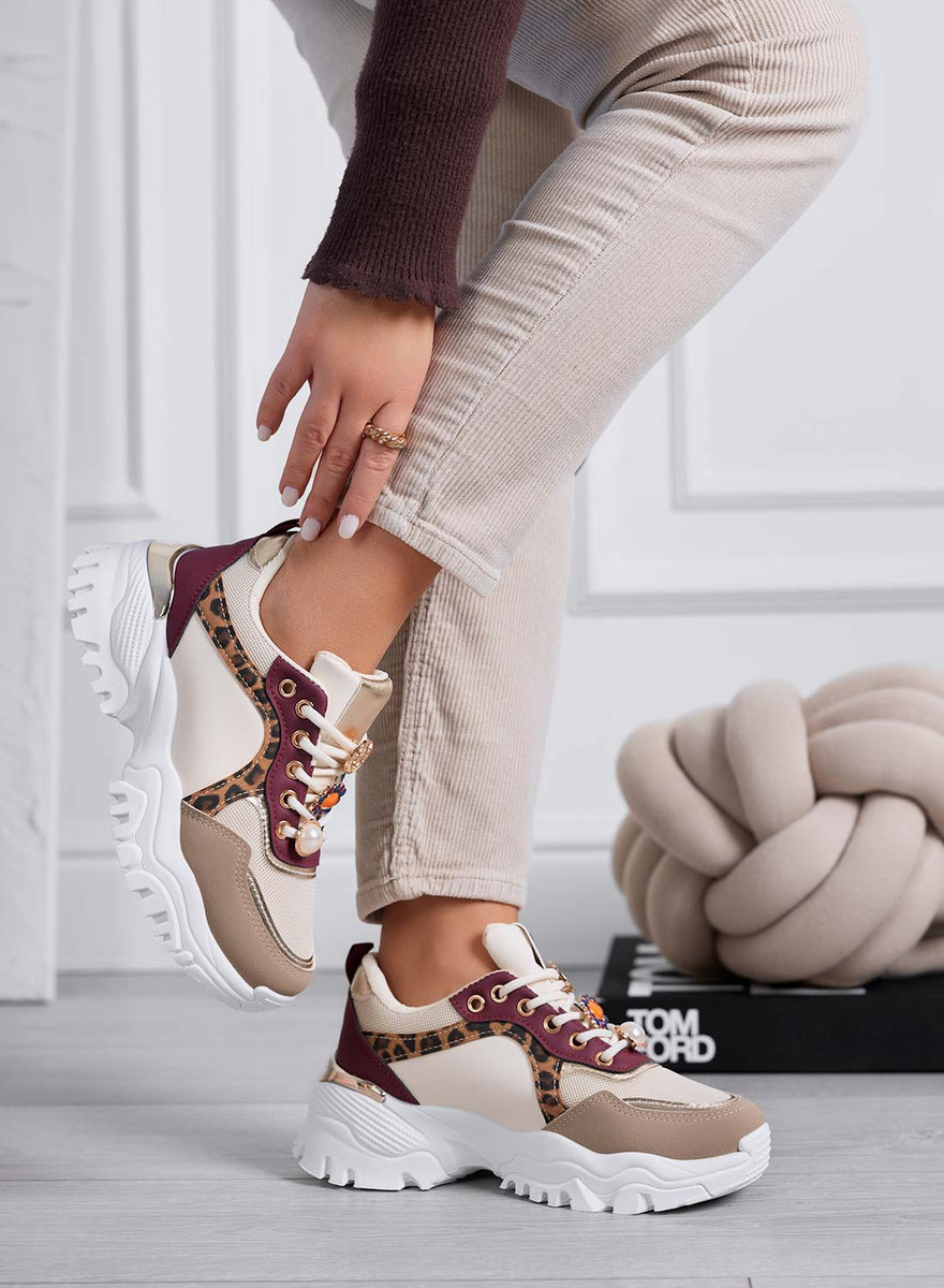 Animal Print TÃªnis Feminino Chunky Via Marte Refresh – Chunky