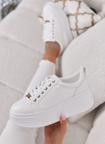 LORIS - Sneakers donna platform bianche Alexoo