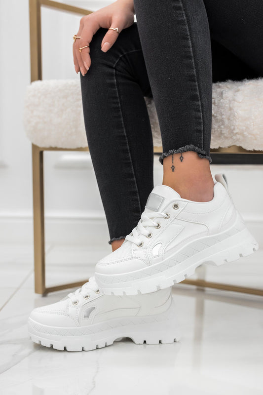 READY - White sneakers with chunky sole