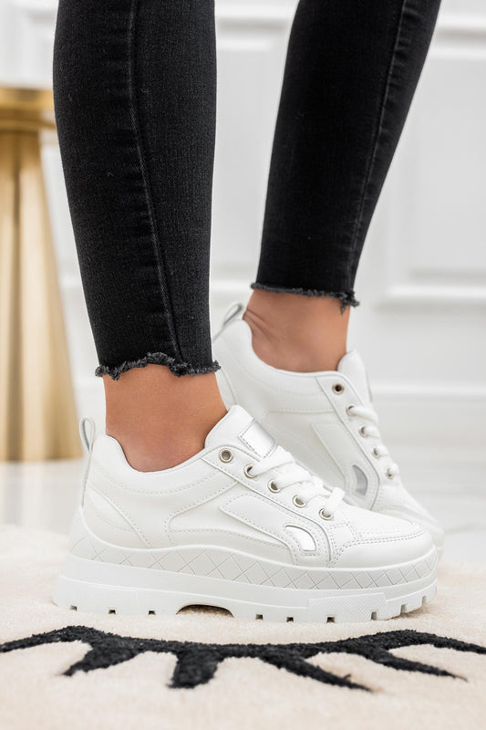 READY - White sneakers with chunky sole