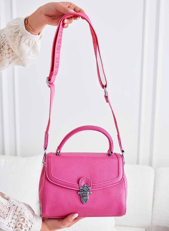 Fuchsia bag with shoulder strap B232