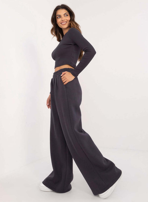 Blue two-piece fleece tracksuit