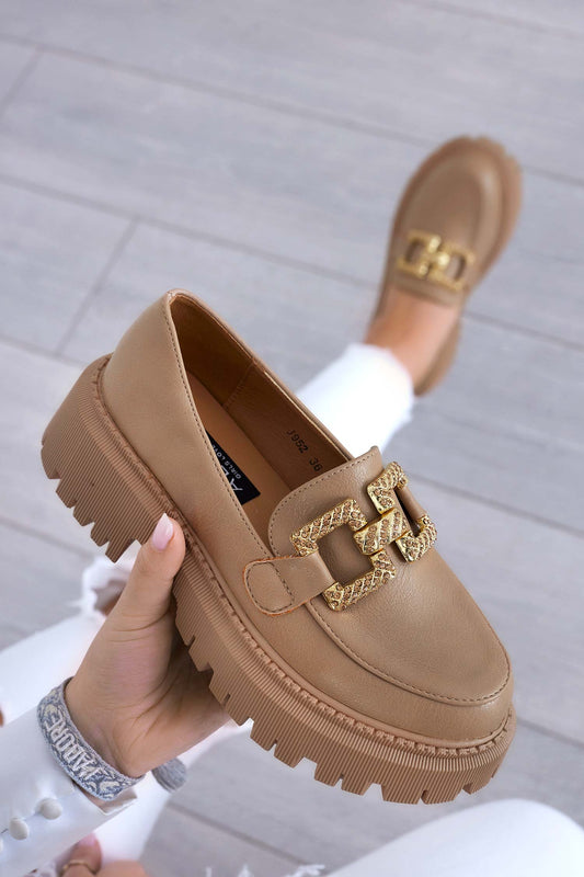 ASHER - Mud loafers with jewel buckle