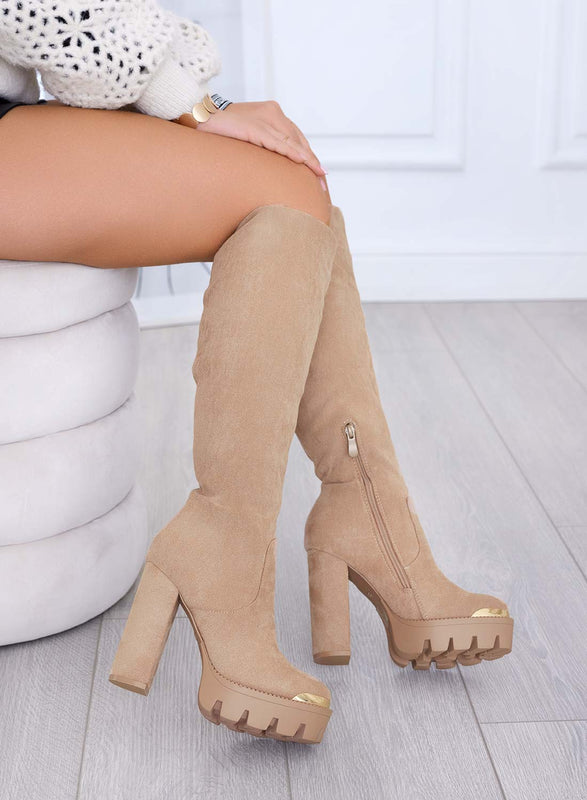 JOSEPH - Suede mud boots with cuff