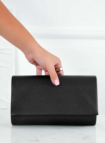 Black clutch bag B227