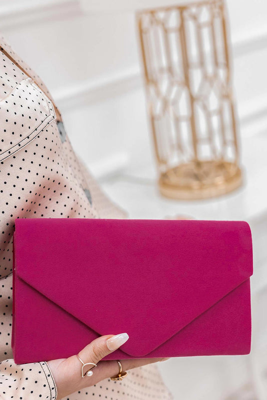 Clutch bag B205 dark fuchsia