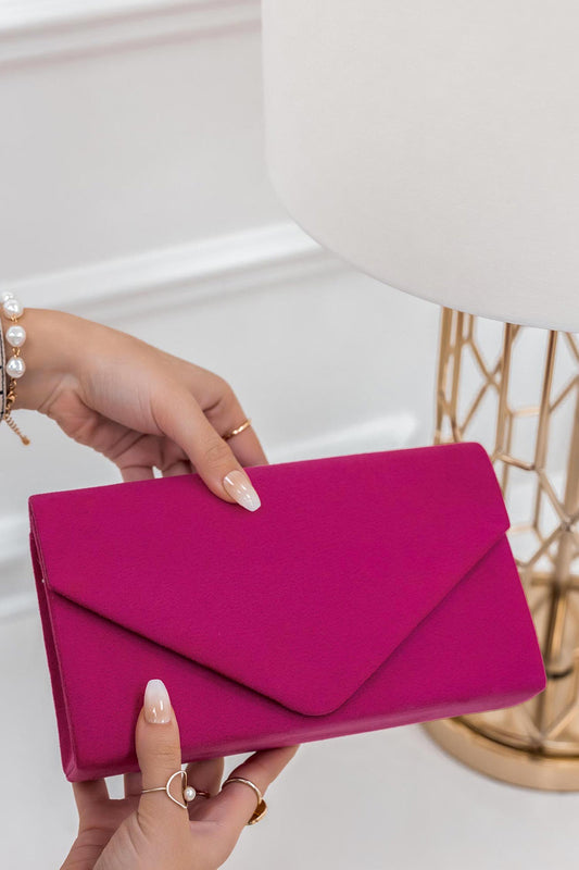 Clutch bag B205 dark fuchsia