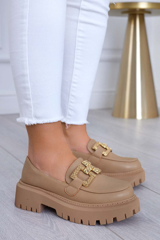 ASHER - Mud loafers with jewel buckle