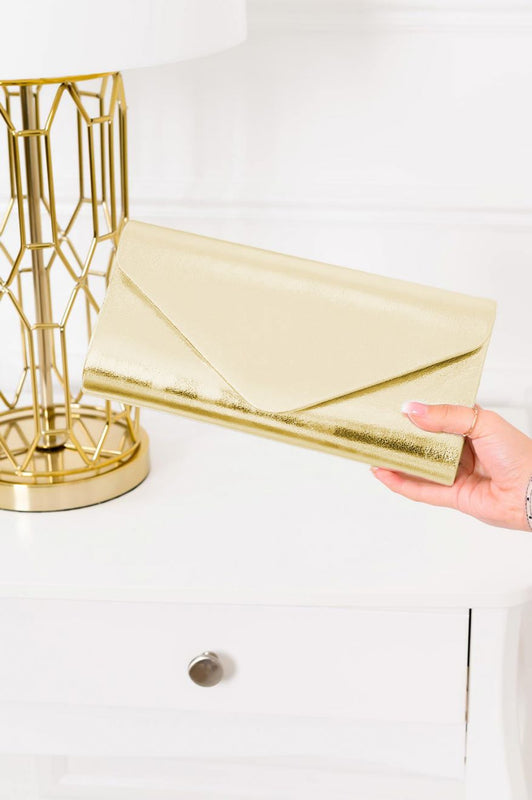 Golden clutch bag