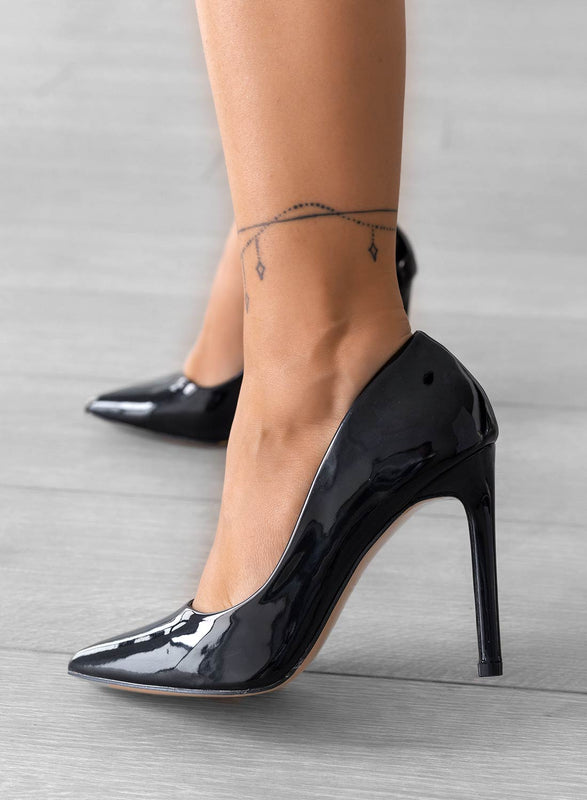 BERTA - Black Alexoo pumps with stiletto heel