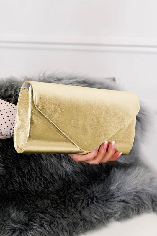 Golden clutch bag