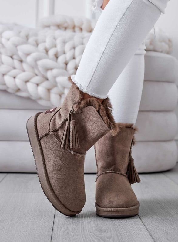 GIADA - Padded mud boots with tassels