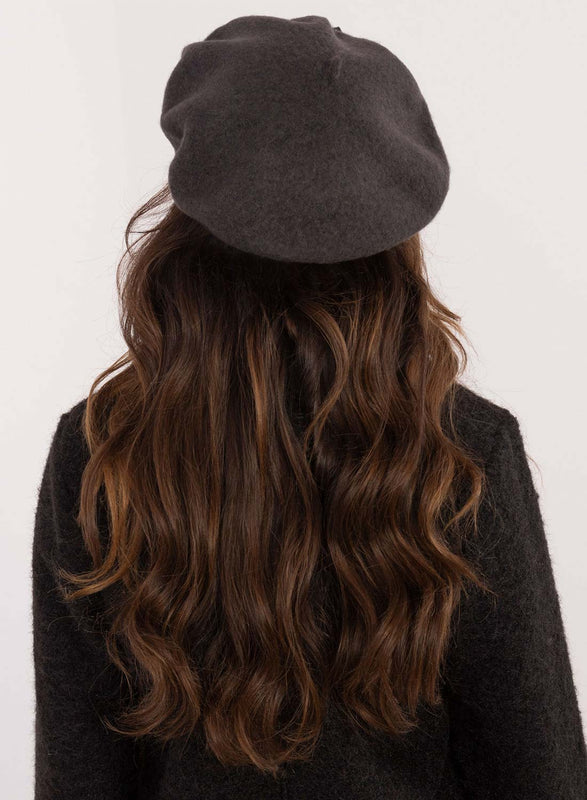 Béret gris avec strass