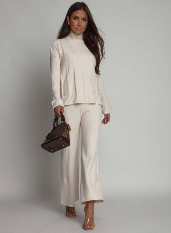 Ensemble beige en maille