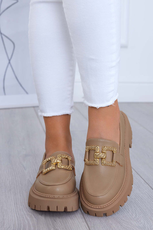 ASHER - Mud loafers with jewel buckle