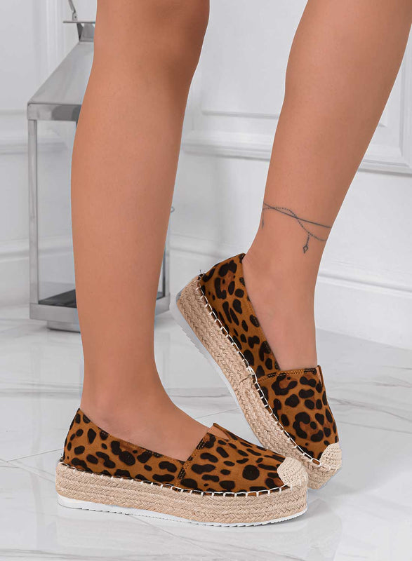 NORMA - Leopard print espadrilles with wedge