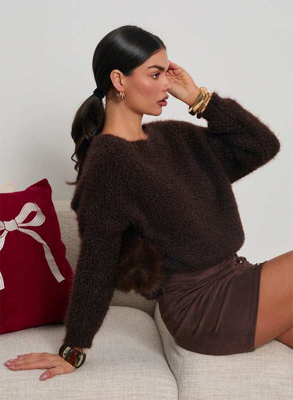 Soft and warm brown sweater