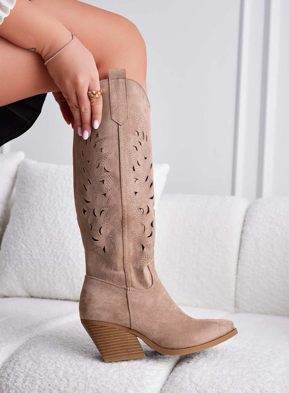 RAQUEL - Perforated mud camper boots