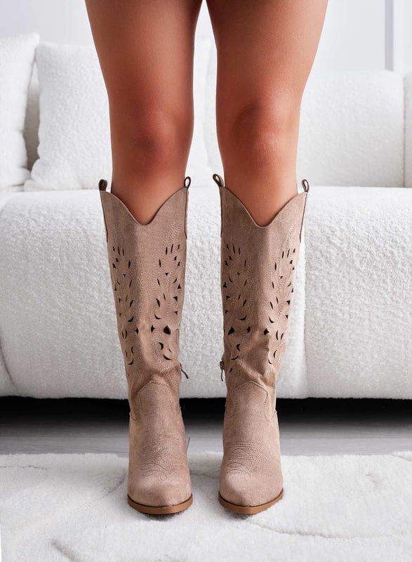 RAQUEL - Perforated mud camper boots