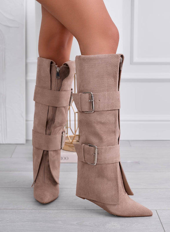 MEDELLIN - Bottes boue avec fermeture éclair et boucles