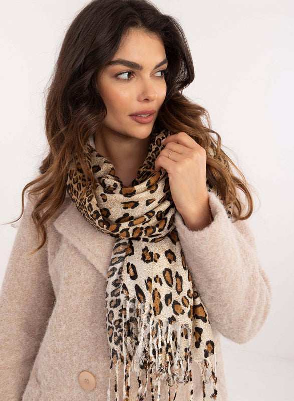 Foulard à motif léopard