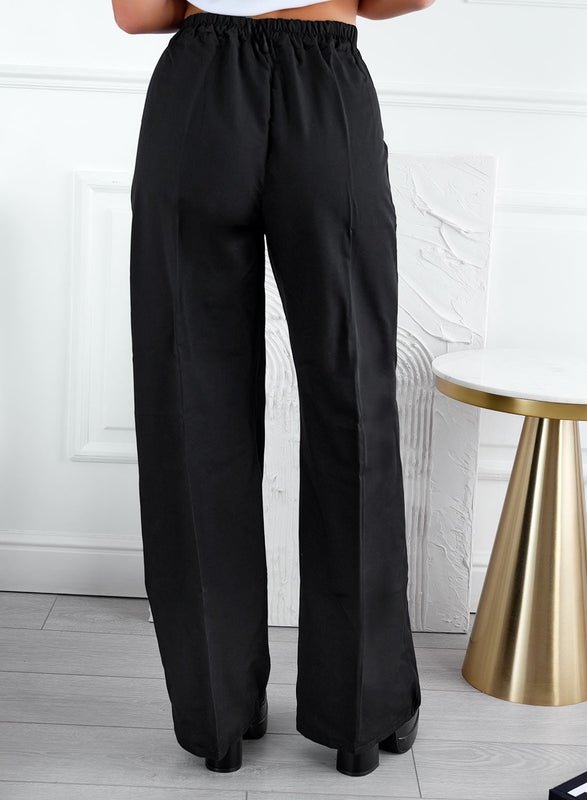 Black palazzo trousers