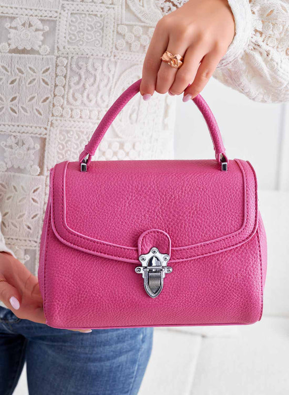 Fuchsia bag with shoulder strap B232