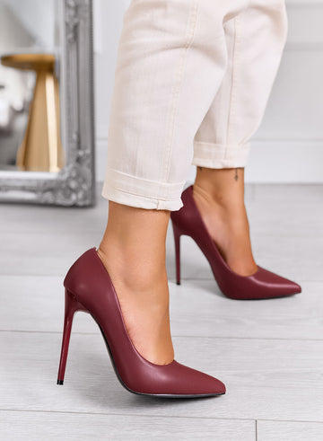ANTAS - Bordeaux high-heeled pumps