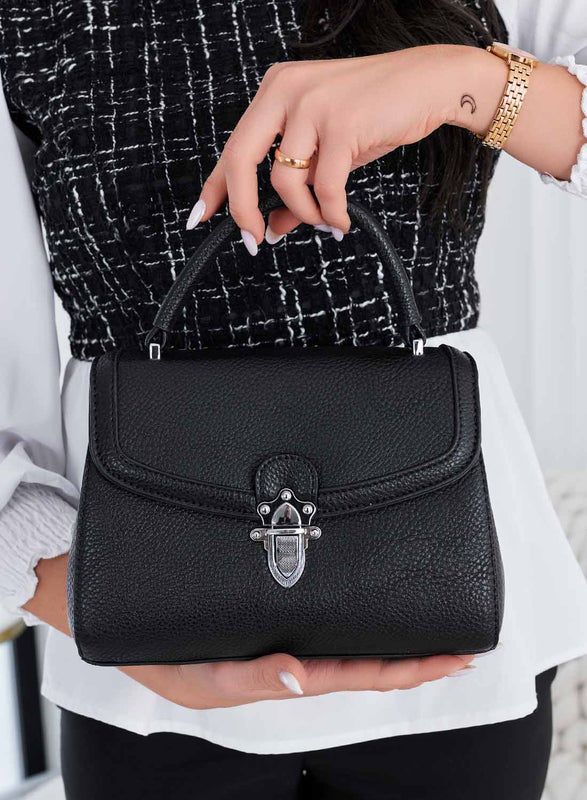 Sac noir avec bandoulière B232