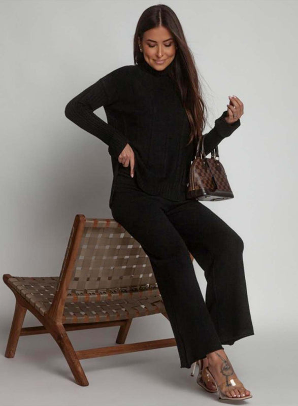 Ensemble noir en maille