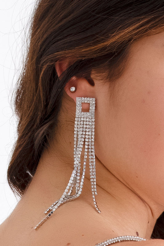 Silver jewellery earrings