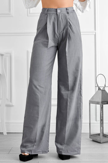 Gray palazzo trousers