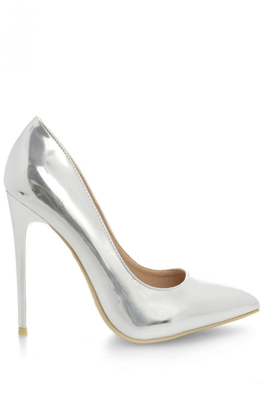 Metallic stiletto heels - Silver