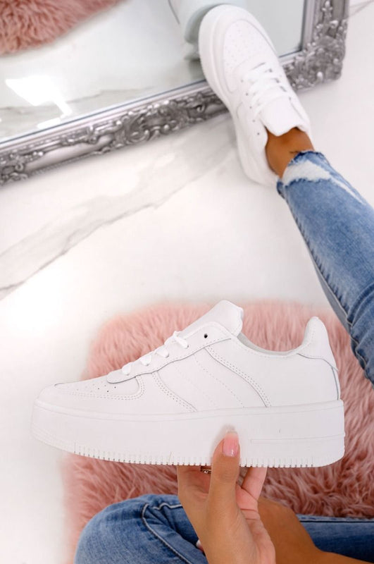 IVANA - White sneakers with chunky sole
