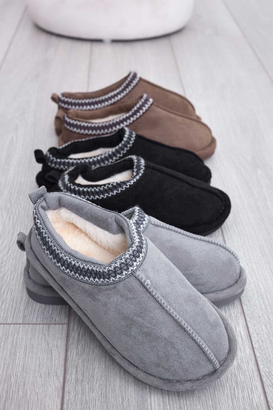 SEAL - Chaussons noirs semi-fermés rembourrés