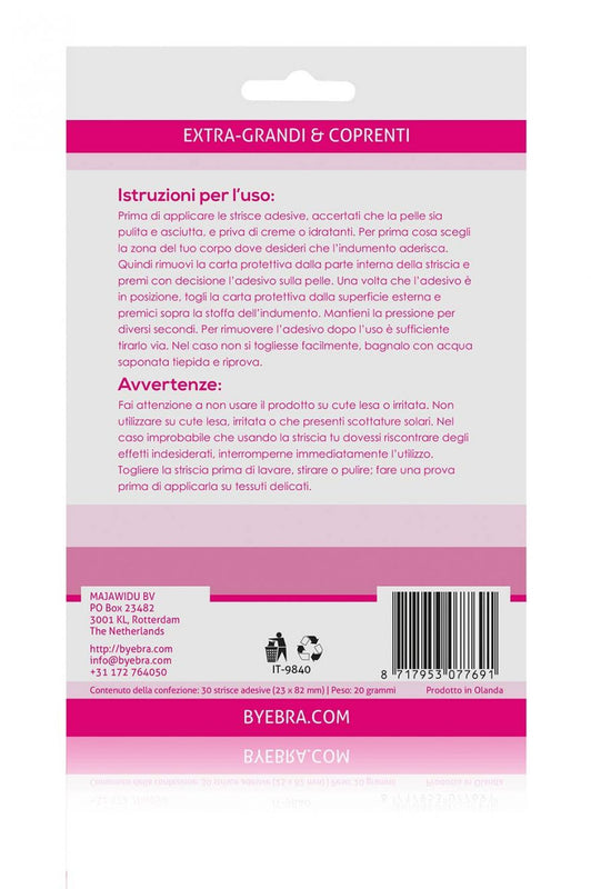 Bandes adhésives pour vêtements décolletés