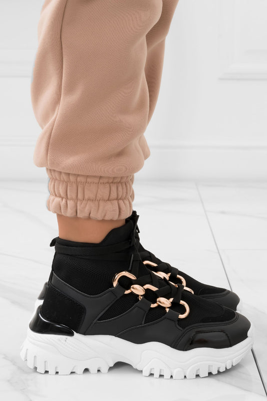 DANCE - Black sock sneakers